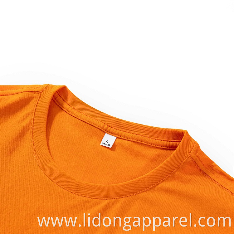 High quality t shirts custom printing cotton mens t shirt solid color short sleeve women's t-shirts